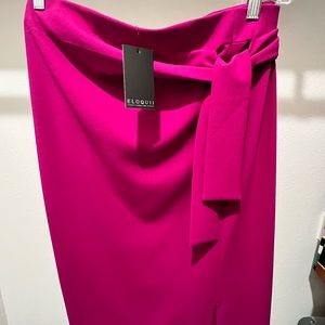 Magenta Eloquii pencil skirt